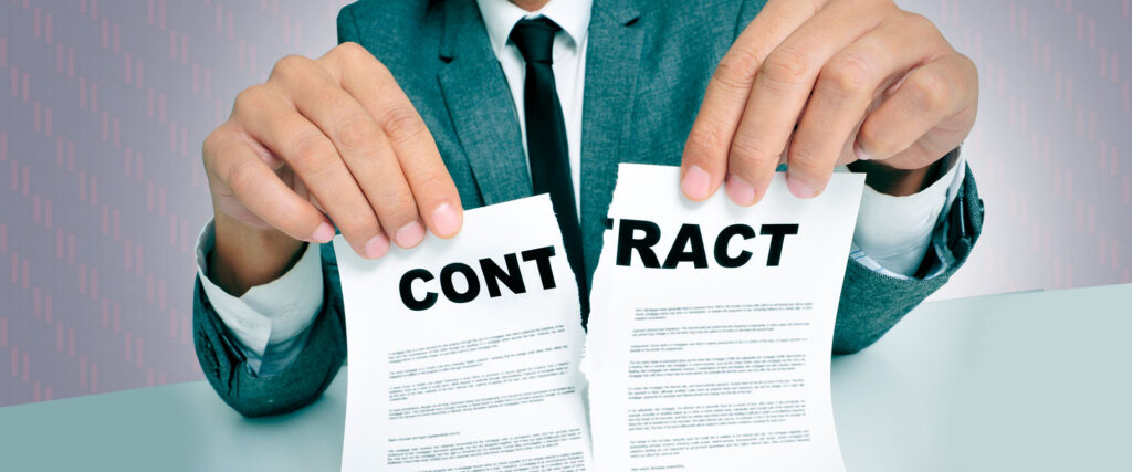 ¿Qué debo hacer ante el incumplimiento de un contrato?